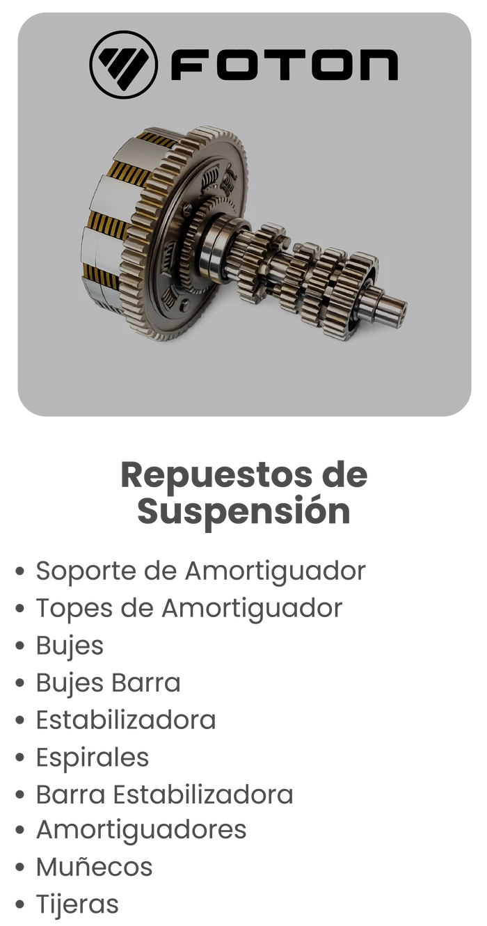 Foton Repuestos 3